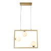 PENDENTE BALANÇO DOURADO E BRANCO (D)45CM (A)35CM 3XG9 75W - TR005