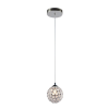 PENDENTE ARPEJO CROMADO E TRANSPARENTE (D)11CM 1XG9 40W - GA011