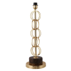 BASE PARA ABAJUR VENETO DOURADO E MARROM (D)18CM (A)57.5CM 1XE27 40W - MI005