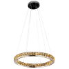 PENDENTE AURA PICCOLA CROMADO E TRANSPARENTE (D)60CM (A)5.5CM 1X24W 3000K 1320LM - ID010C