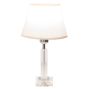 BASE PARA ABAJUR KRISTALO CROMADO E TRANSPARENTE (C)8CM (L)8CM (A)27CM 1XE27 40W - XL002