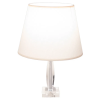 BASE PARA ABAJUR KRISTALO CROMADO E TRANSPARENTE (C)8CM (L)8CM (A)28CM 1XE27 40W - XL001