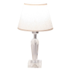 BASE PARA ABAJUR KRISTALO CROMADO E TRANSPARENTE (C)8CM (L)8CM (A)27CM 1XE27 40W - XL003