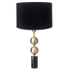 BASE PARA ABAJUR DI BRONZE E PRETO (D)10CM (A)50CM 1XE27 40W - GL011
