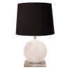 BASE PARA ABAJUR BIAGIO NICKEL E BRANCO (D)22CM (L)12CM (A)37CM 1XE27 40W - GL016WN