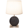 BASE PARA ABAJUR BIAGIO NIQUELADO E PRETO (D)22CM (L)12CM (A)37CM 1XE27 40W - GL016BN