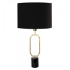 BASE PARA ABAJUR ANITA DOURADO E PRETO (D)14CM (A)55CM 1XE27 40W - GL009