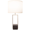 BASE PARA ABAJUR QUADRATTO BRONZE E PRETO (C)13CM (L)15CM (A)50CM 1XE27 40W - GL020G