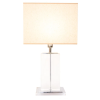 BASE PARA ABAJUR CLASSIC CROMADO E TRANSPARENTE (C)22.8CM (L)15.2CM (A)42.8CM 1XE27 40W - XL1115