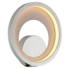 ARANDELA / PLAFON LOOP CROMADO E BRANCO (D)22CM (L)5.2CM 1X10W 3000K 330LM - HM006CR