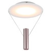 PLAFON DE SOBREPOR TINO DOURADO E BRANCO (D)30CM (A)60CM 1X12W 2700K 600LM - CD007