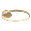 PLAFON DE SOBREPOR MILLENIUM DOURADO E TRANSPARENTE (D)50CM (A)7CM 1X31W 3000K