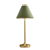 ABAJUR PICCOLO VERDE E DOURADO (D)23CM (A)58CM 1X40W E27