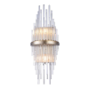 ARANDELA SANSA DOURADO E TRANSPARENTE (D)12CM (A)55CM 2XE14 80W - MR008