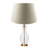 BASE PARA ABAJUR VENETO DOURADO E TRANSPARENTE (D)20CM (A)54.7CM 1XE27 40W - WR002