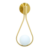 ARANDELA PINGO BRONZE E BRANCO (D)20CM (A)42CM 1XG9 25W - TR002