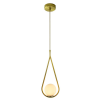 PENDENTE PINGO BRONZE E BRANCO (D)18CM (A)49CM 1XG9 25W - TR001