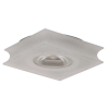 SPOT DE EMBUTIR GLOW 6CM X 6CM X 4CM 3 X LED 1W 127V / 220V ACETINADO E TRANSPARENTE - YD234QC