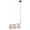 PENDENTE PETIT POA DOURADO E BRANCO 3XE27 15W - SQ001