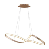 PENDENTE FLOW DOURADO (C)93CM (L)33CM (A)26CM 1X30W 3000K 1500LM - SB008G