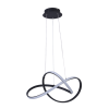 PENDENTE FLUIRE PRETO (C)58CM (L)55CM (A)24CM 1X30W 3000K 1500LM - SB001B