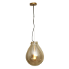 PENDENTE CAJU BRONZE E CONHAQUE  1XE27 40W - RZ001S