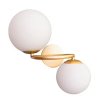 ARANDELA OXALA DOURADO E BRANCO (C)33.5CM (L)26CM (A)39CM 2XG9 50W
