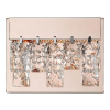 ARANDELA VEU ROSE GOLD E TRANSPARENTE (C)7CM (L)19CM (A)13CM 1X5.4W 3000K 432LM - HO301