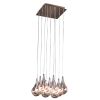 PENDENTE DROP CROMADO E TRANSPARENTE (C)31CM (L)31CM (A)21CM 9XG4 180W - HO1370B