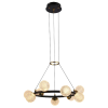 PENDENTE SPIRIT DOURADO / PRETO E TRANSPARENTE (D)60CM (A)15CM 9X3W 3000K 1620LM LED