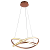 PENDENTE NODO ROSE GOLD (D)50CM (A)15CM 1X36W 3000K 1188LM LED