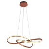 PENDENTE ATOM ROSE GOLD (D)63CM (A)15CM 1X36W 3000K 1188LM LED