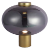 ABAJUR MIRAGE DOURADO E FUME (D)36CM (A)35CM 1X1W 3000K 300LM LED