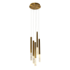 PENDENTE VITA BRONZE E TRANSPARENTE (D)28CM (A)51CM 5X4W 3000K 1000LM - HM005M