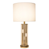 BASE PARA ABAJUR VENETO DOURADO E TRANSPARENTE (D)16CM (A)53CM 1XE27 40W - MI008