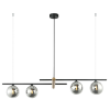 PENDENTE BAMBU PRETO (C)98CM (L)23CM (A)16.5CM 4XG9 100W - HL017LB
