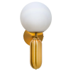 ARANDELA CUICA BRONZE E BRANCO (C)15CM (L)21CM (A)34CM 1XE27 BOLINHA 25W - HL016