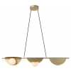 PENDENTE CACAU DOURADO E BRANCO (C)14CM (L)98.5CM (A)13CM 3XG9 75W - HL010
