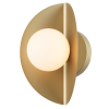 ARANDELA CACAU DOURADO E BRANCO (C)14CM (L)15CM (A)25CM 1XG9 25W - HL009