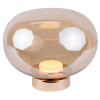 ABAJUR BALLOON DOURADO E CHAMPANHE (L)26CM (A)21,9CM 1X9W 3000K 400LM LED