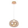 PENDENTE BALLOON DOURADO E CHAMPANHE (L)26CM (A)18,2CM 1X9W 3000K 400LM LED