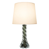 BASE PARA ABAJUR MURANO CROMADO E FUME (D)11CM (A)35CM 1X40W E27