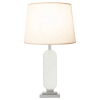 BASE PARA ABAJUR PIETÁ BRANCO E NICKEL (C)16CM (L)1CM (A)5CM 1X40W E27