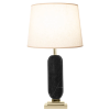 BASE PARA ABAJUR PIETÁ PRETO E DOURADO (C)16CM (L)1CM (A)5CM 1X40W E27