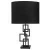 BASE PARA ABAJUR BALANCE PRETO (C)19CM (L)16CM (A)48CM 1X40W E27
