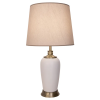 BASE PARA ABAJUR PIANO BRONZE E BRANCO (D)17CM (A)50CM 1XE27 40W - GL012W