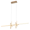 PENDENTE TOM DOURADO E BRANCO (C)21CM (L)106CM (A)26CM 1X38W 3000K 1900LM - LR001
