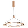 PENDENTE BEEP DOURADO (D)66CM (C)0CM (L)0CM (A)6CM 6X7,5W 3000K 2300LM LED