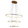 PENDENTE BIRDIE OVAL DOURADO (C)80CM (L)50CM (A)42CM 1X39W 3000K - KW004G