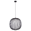 PENDENTE ARAL PRETO (D)53CM (A)55CM 2X4W 3000K 900LM - KE006B